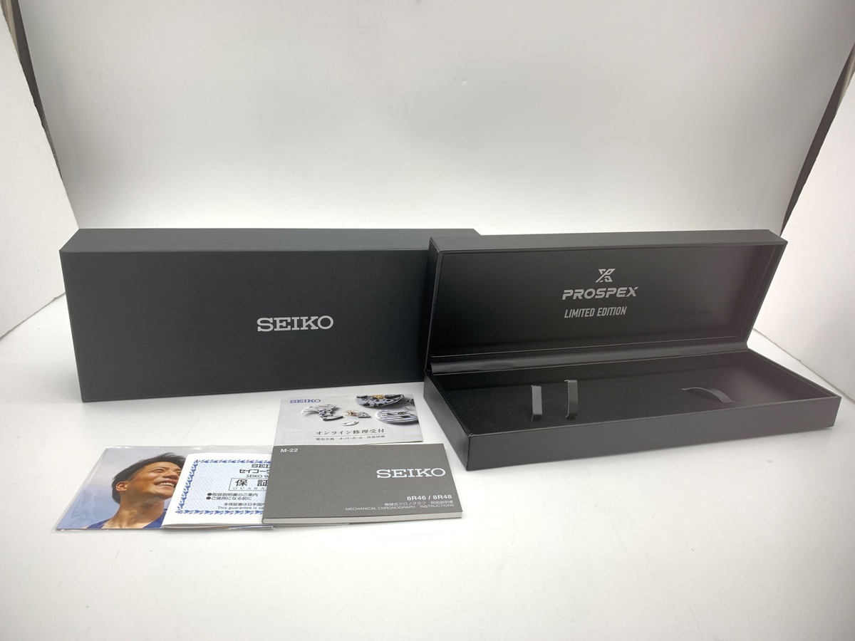 セイコー プロスペックス スピードタイマー ブラック SBEC013/8R46-00E0 ステンレススティール 山縣亮太モデル 100本限定