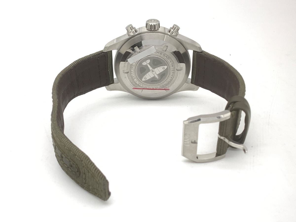 IWC パイロットウォッチ スピットファイア ブラック IW387901 ステンレススティール