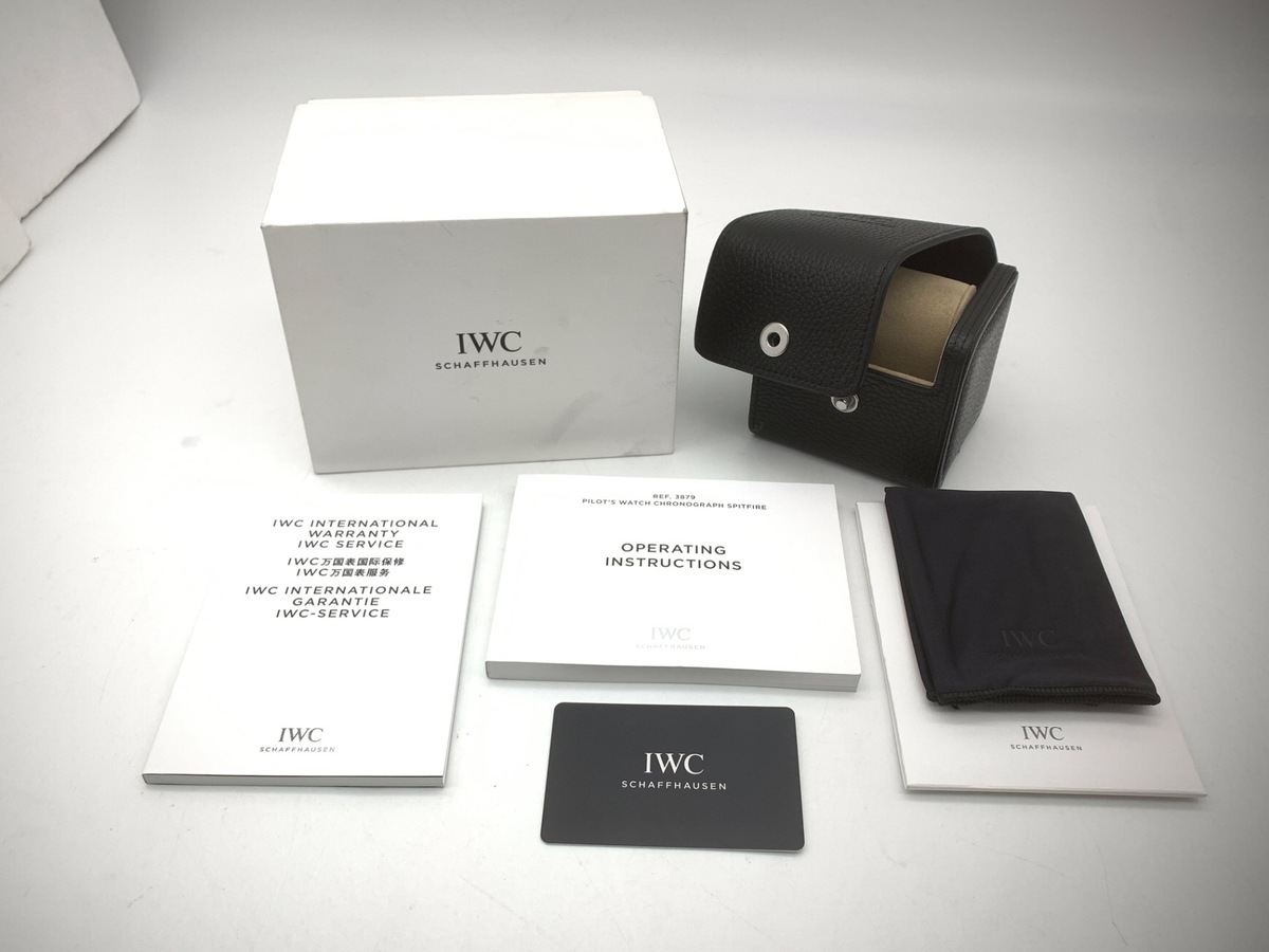 IWC パイロットウォッチ スピットファイア ブラック IW387901 ステンレススティール