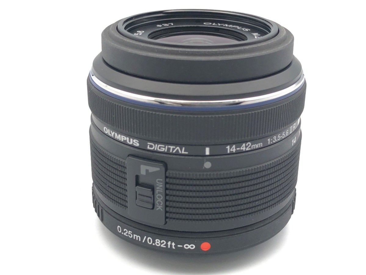 中古】オリンパス M.ZUIKO DIGITAL 14-42mm F3.5-5.6 II R ブラック