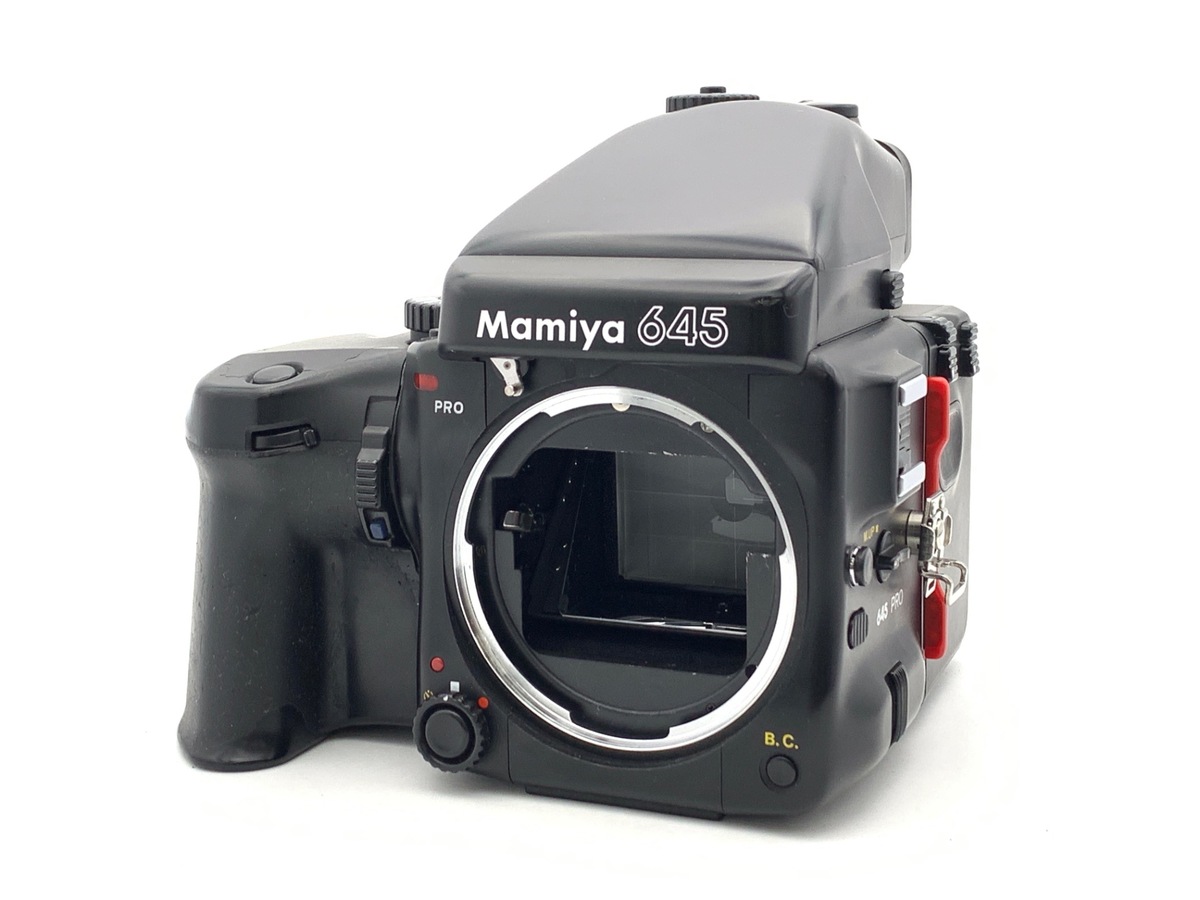 パ*ダ様 Mamiya 645 PRO 中判カメラ レンズ付　ボディ ジャンク 中古：B(並品)】マミヤ 645 PRO（AE） ボディ ワインダー付