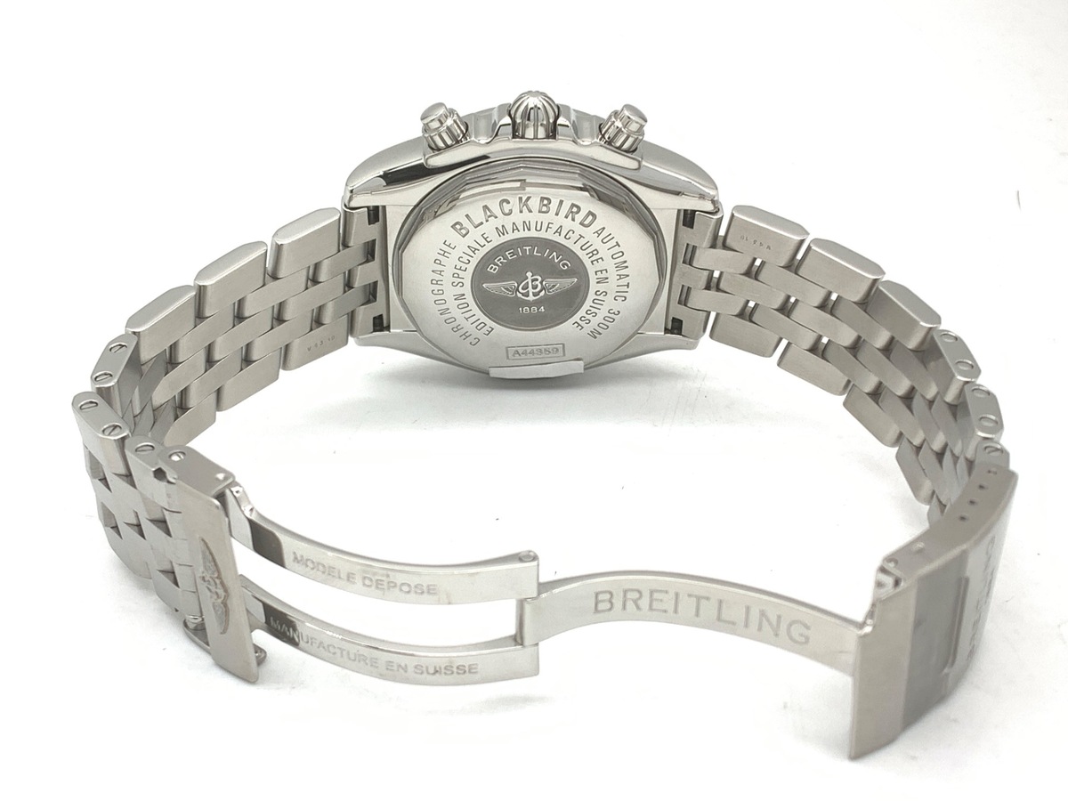 ブライトリング クロノマット ブラックバード ブラック A439BRSPAS ステンレススティール レッドストライク 世界限定2000本