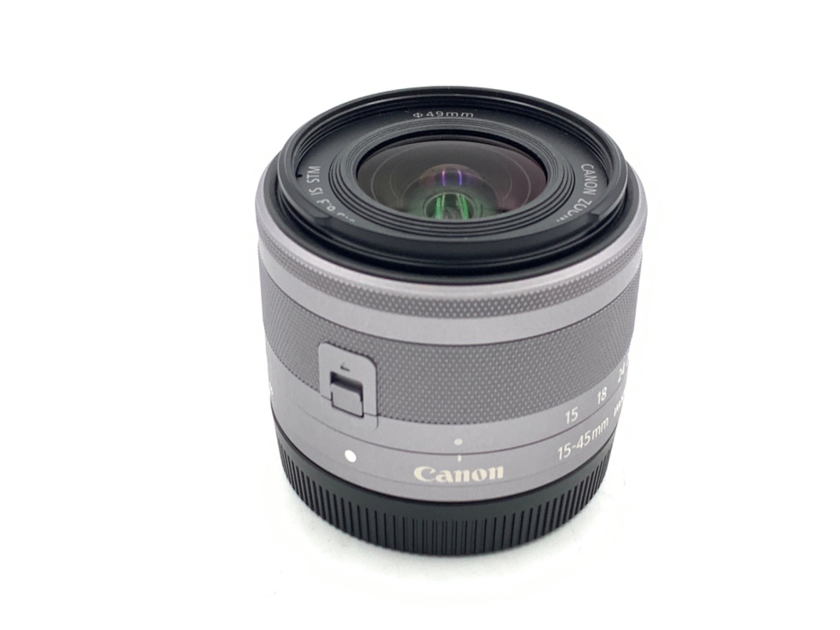 中古：C(やや難あり)】キヤノン EF-M15-45mm F3.5-6.3 IS STM シルバー