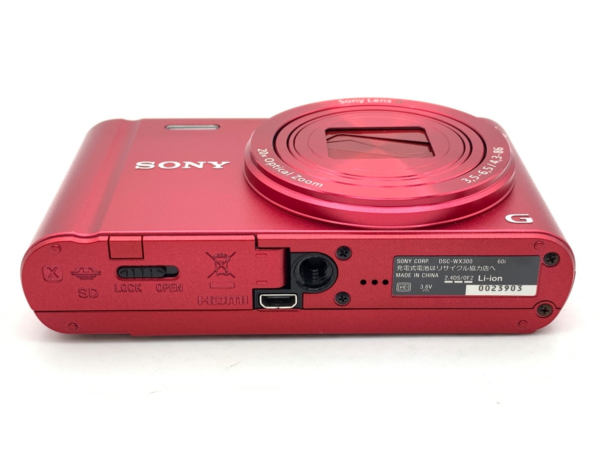 DSC-WX300 レッド【1820万画素】