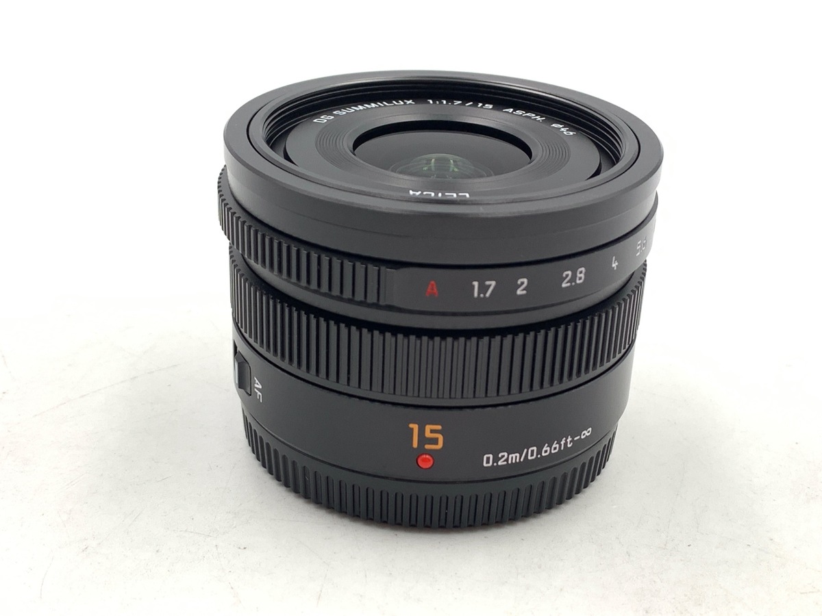 【中古】(パナソニック) Panasonic LEICA DG SUMMILUX 15/1.7 ASPH. [H-X015] LEICA DG SUMMILUX 15mm/F1.7 ASPH. H-X015-K [ブラック] 中古価格比較