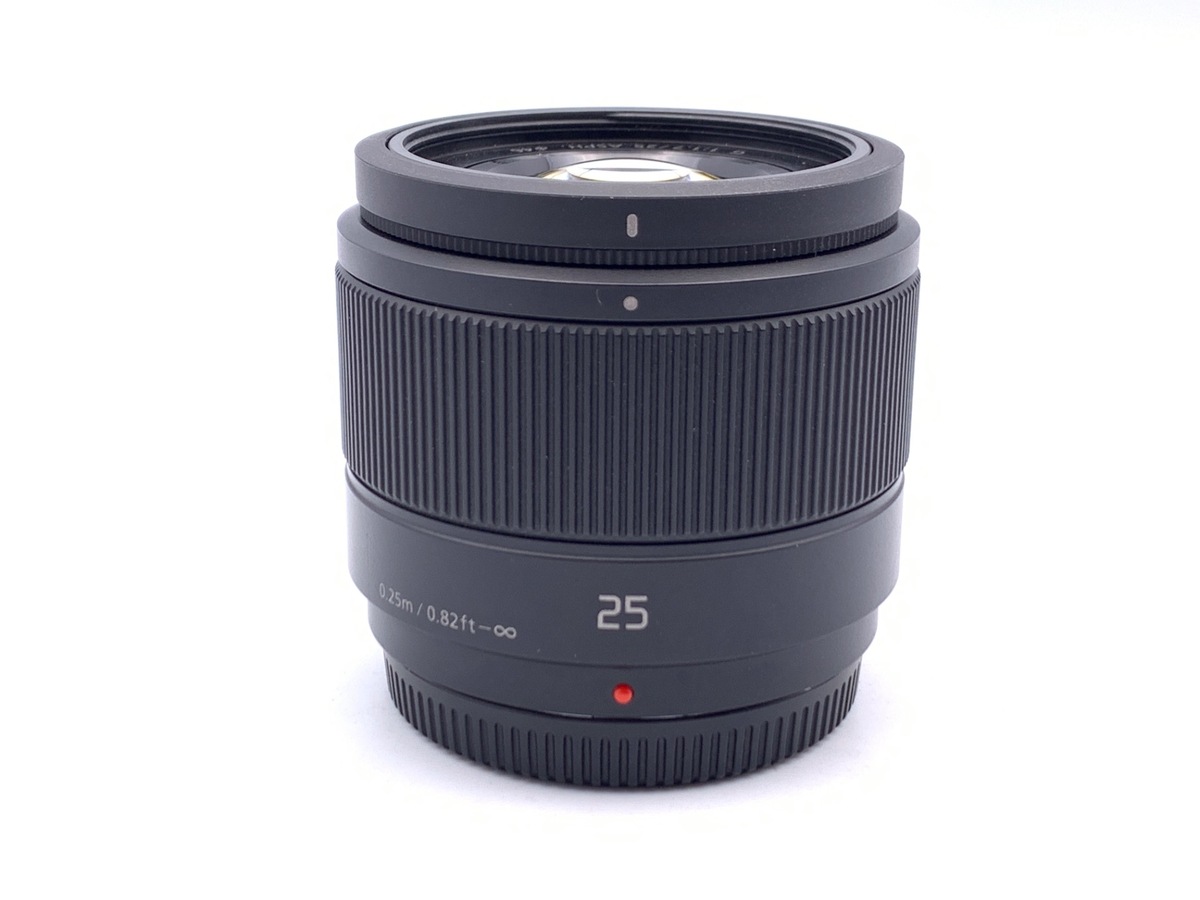 中古】パナソニック LUMIX G 25mm F1.7 ASPH. [H-H025K] ブラック 在庫