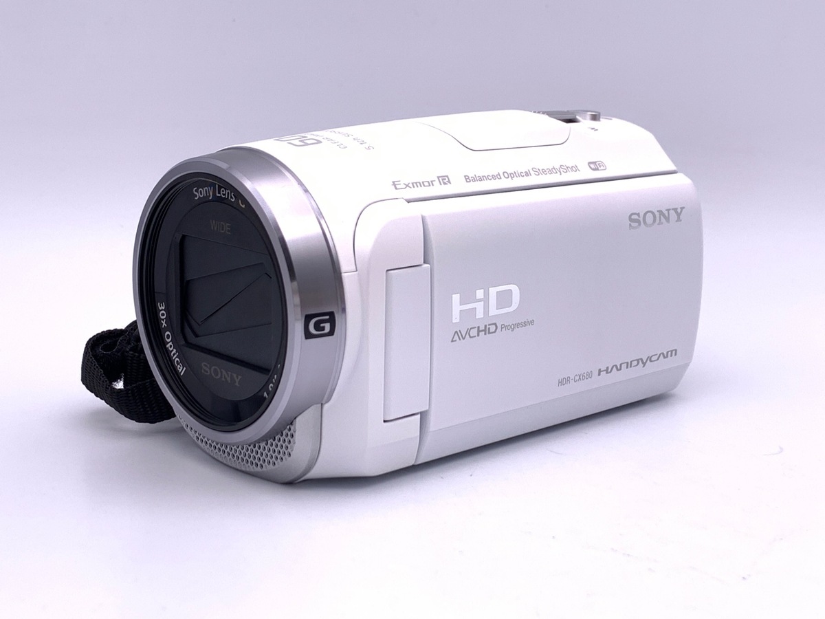 中古】ソニー デジタルHDビデオカメラレコーダー HDR-CX680 W ホワイト