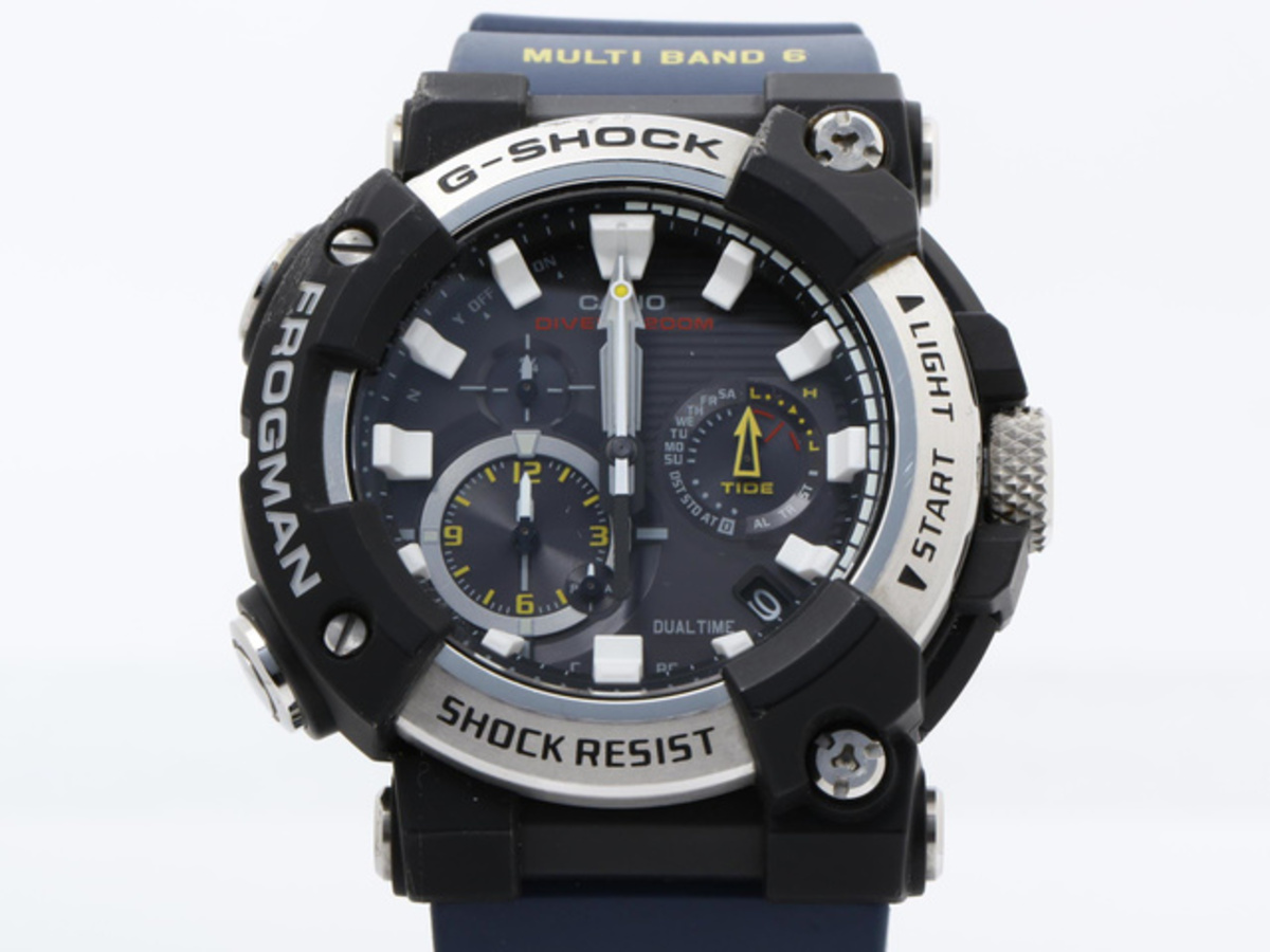 中古：B(並品)】カシオ G-SHOCK フロッグマン ブラック GWF-A1000