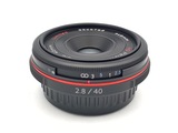 中古】ペンタックス HD PENTAX-DA 40mm F2.8 Limited ブラック 在庫