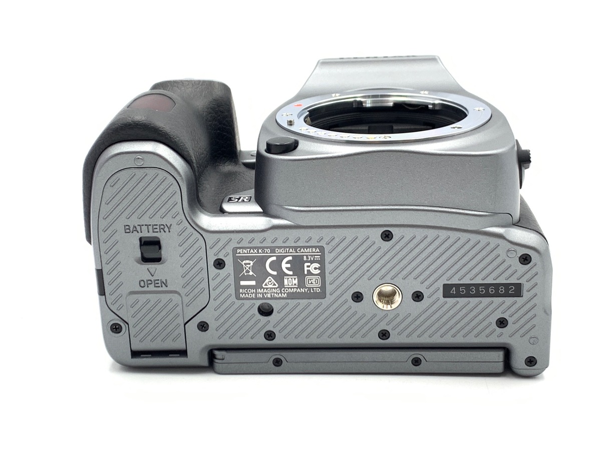 中古：C(やや難あり)】ペンタックス K-70 ボディ シルキーシルバー