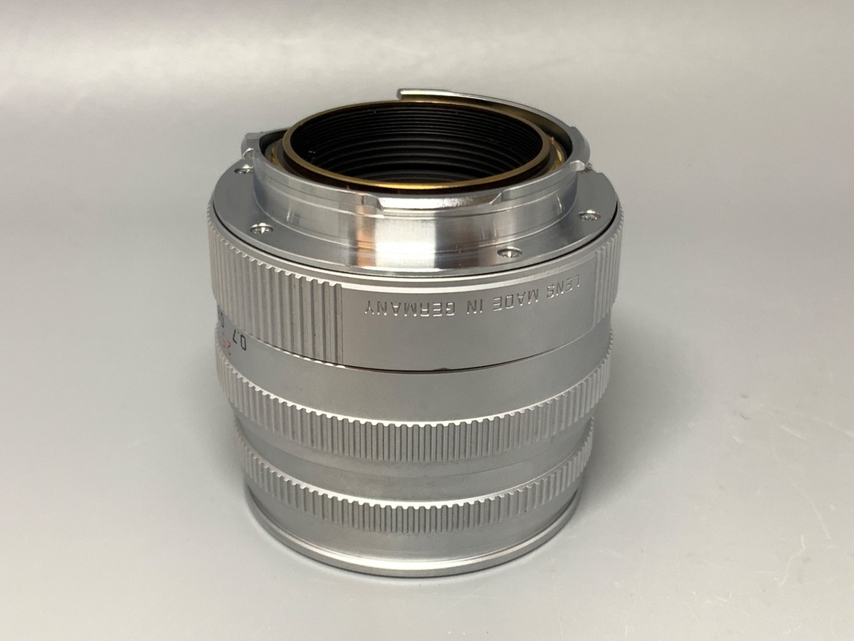 【中古】ライカ ズミクロンM 50mm F2 フード内蔵 シルバー