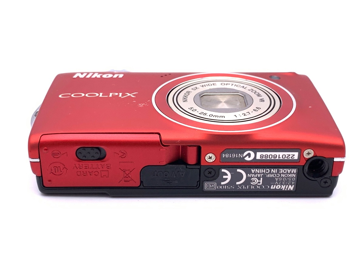 Nikon - 超美品 COOLPIX S5100 クリアレッド Nikon COOLPIX S5100 Red Compact Digital Camera 12MP 5x Zoom