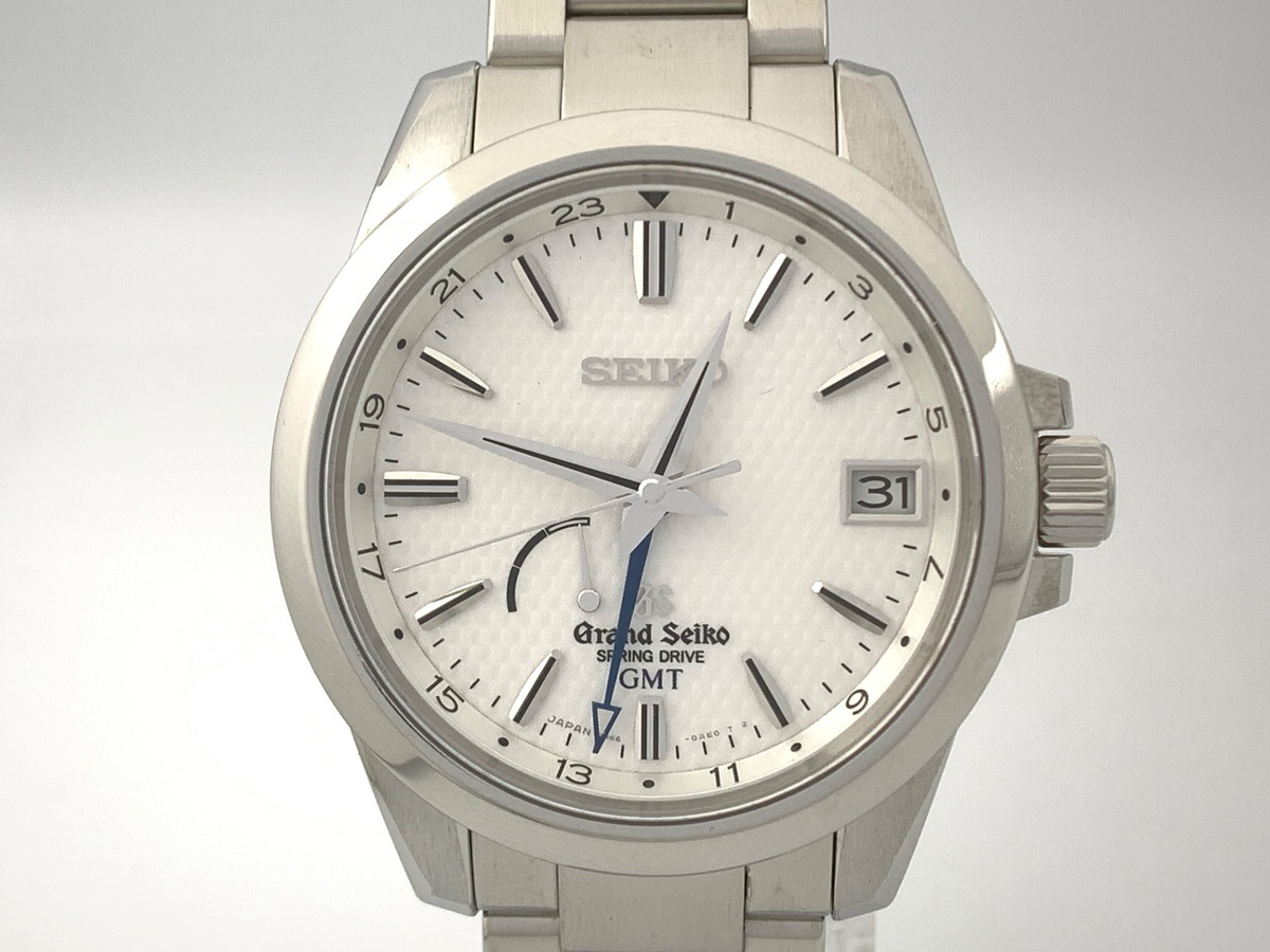 中古：A(美品)】グランドセイコー スプリングドライブ GMT ホワイト