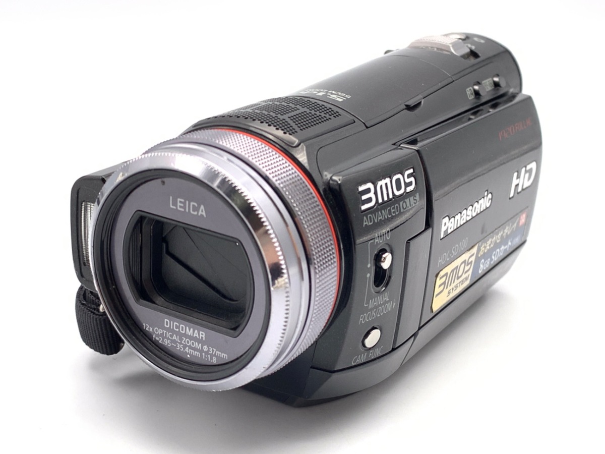 美品 パナソニック HDC-SD100 ビデオカメラ 中古:B(並品)】パナソニック HDC-SD100-K SDデジタル