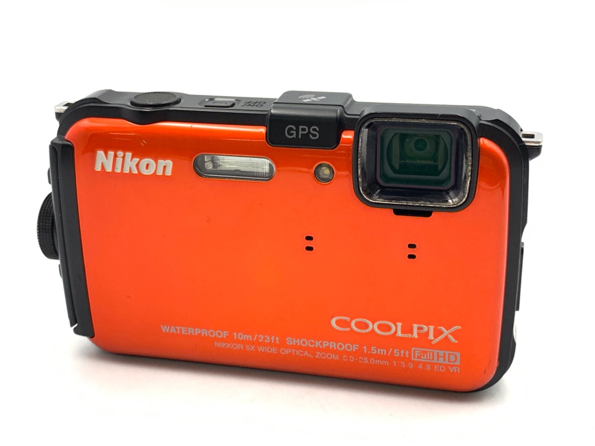 中古：B(並品)】ニコン COOLPIX AW100 サンシャインオレンジ 