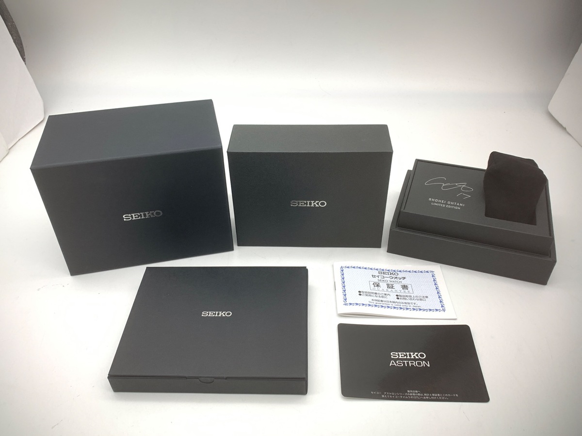 セイコー アストロン グレー SBXC165/5X83-0AF0-1 大谷翔平 2024年限定モデル チタン