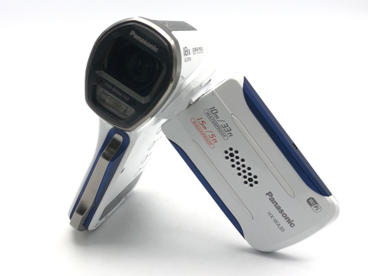 中古】パナソニック デジタルムービーカメラ HX-WA30-W ホワイト