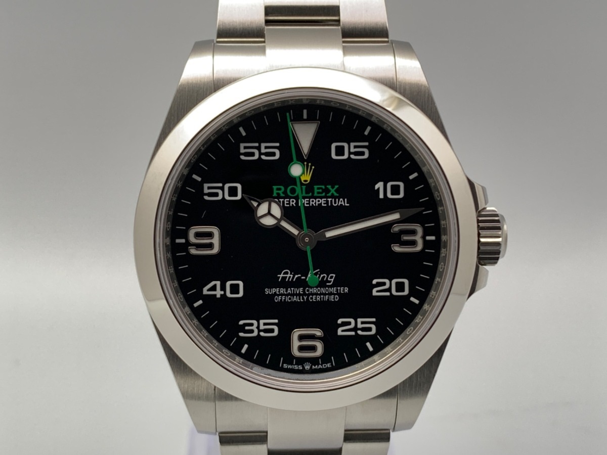 ロレックス(ROLEX) エアキング ブラック 126900 ステンレススティール
