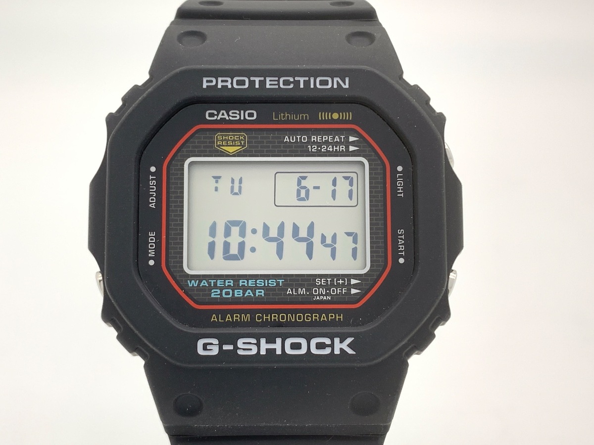 G-SHOCK 初代G-SHOCK 復刻モデル DW-5000R-1AJF 中古価格比較