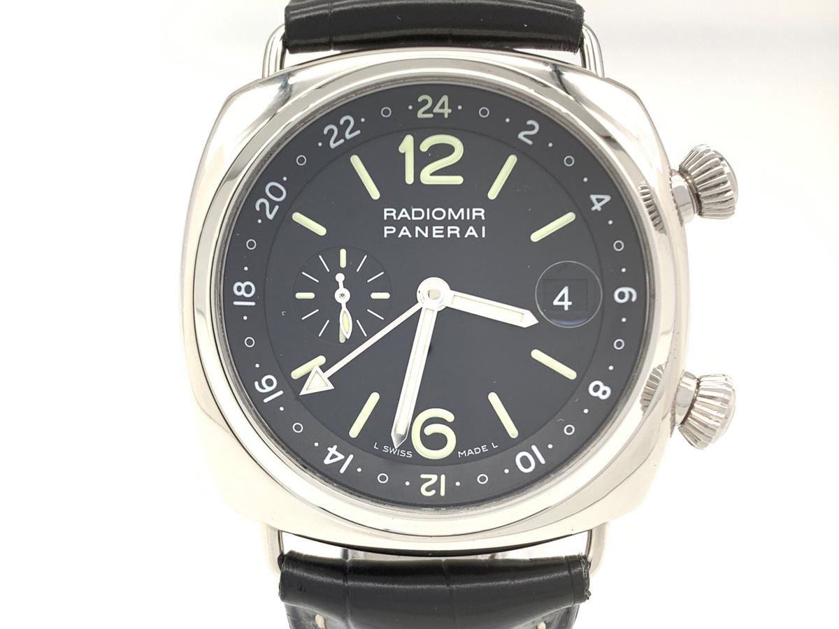 パネライ ラジオミール GMT ブラック PAM00184 ステンレススティール