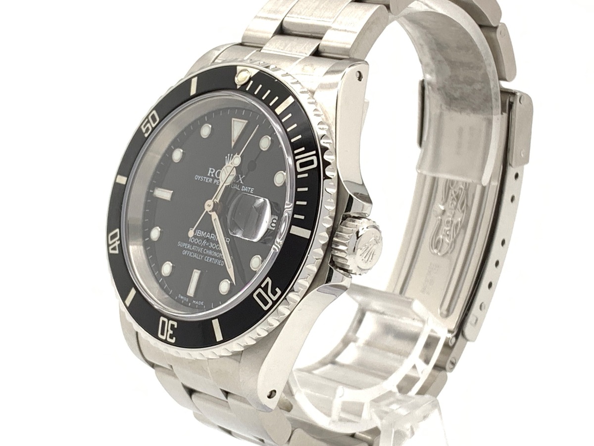 ロレックス(ROLEX) サブマリーナー デイト ブラック 16610 ステンレススティール クロノメーター表記