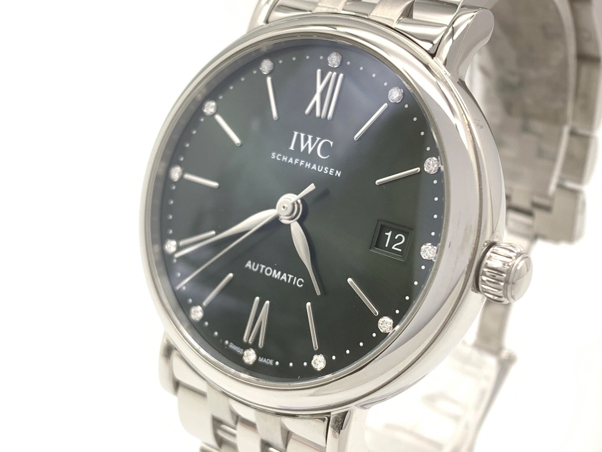 IWC ポートフィノ グリーン IW458602 ステンレススティール