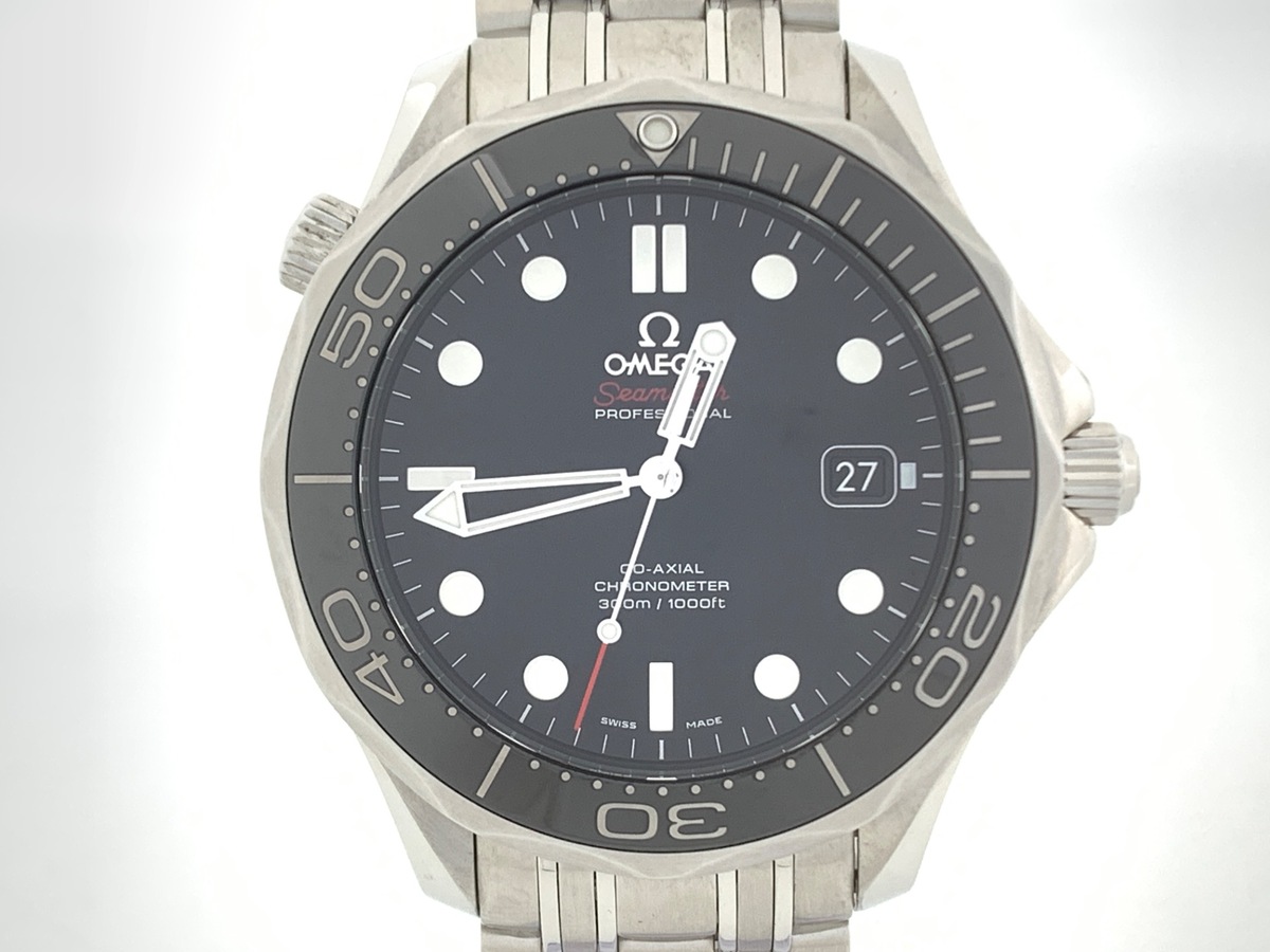 中古：AB(良品)】オメガ(OMEGA) シーマスター ダイバー300M ブラック 
