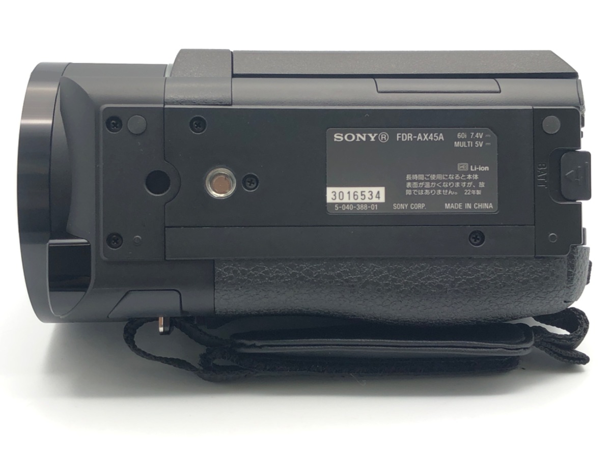 中古：AB(良品)】ソニー デジタル4Kビデオカメラレコーダー FDR-AX45A