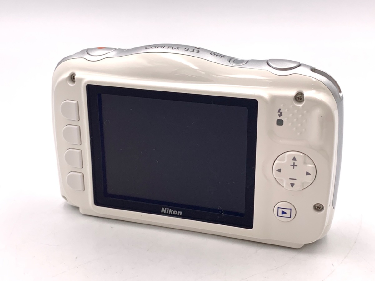 中古：AB(良品)】ニコン COOLPIX S33WH ホワイト | 2448570029652