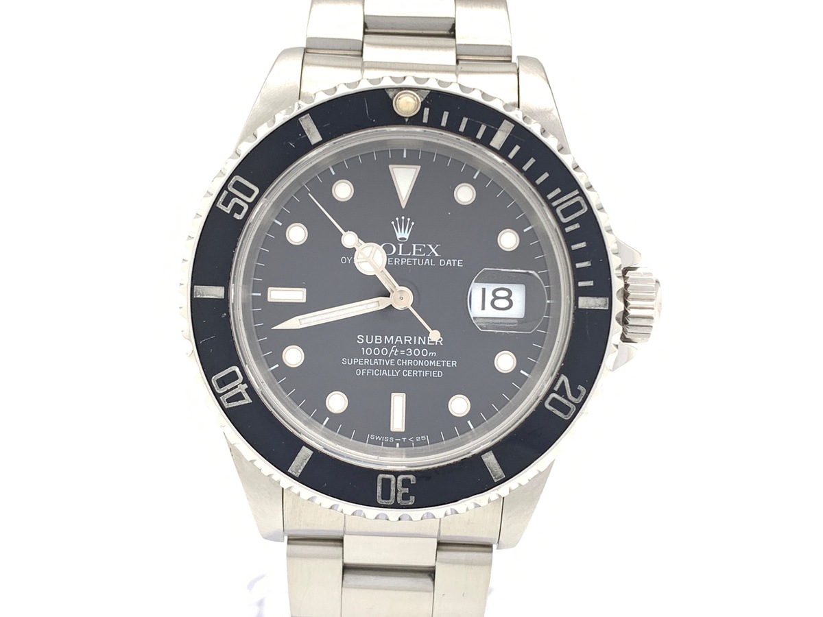 ロレックス(ROLEX) サブマリーナー デイト ブラック 16610 ステンレススティール クロノメーター表記