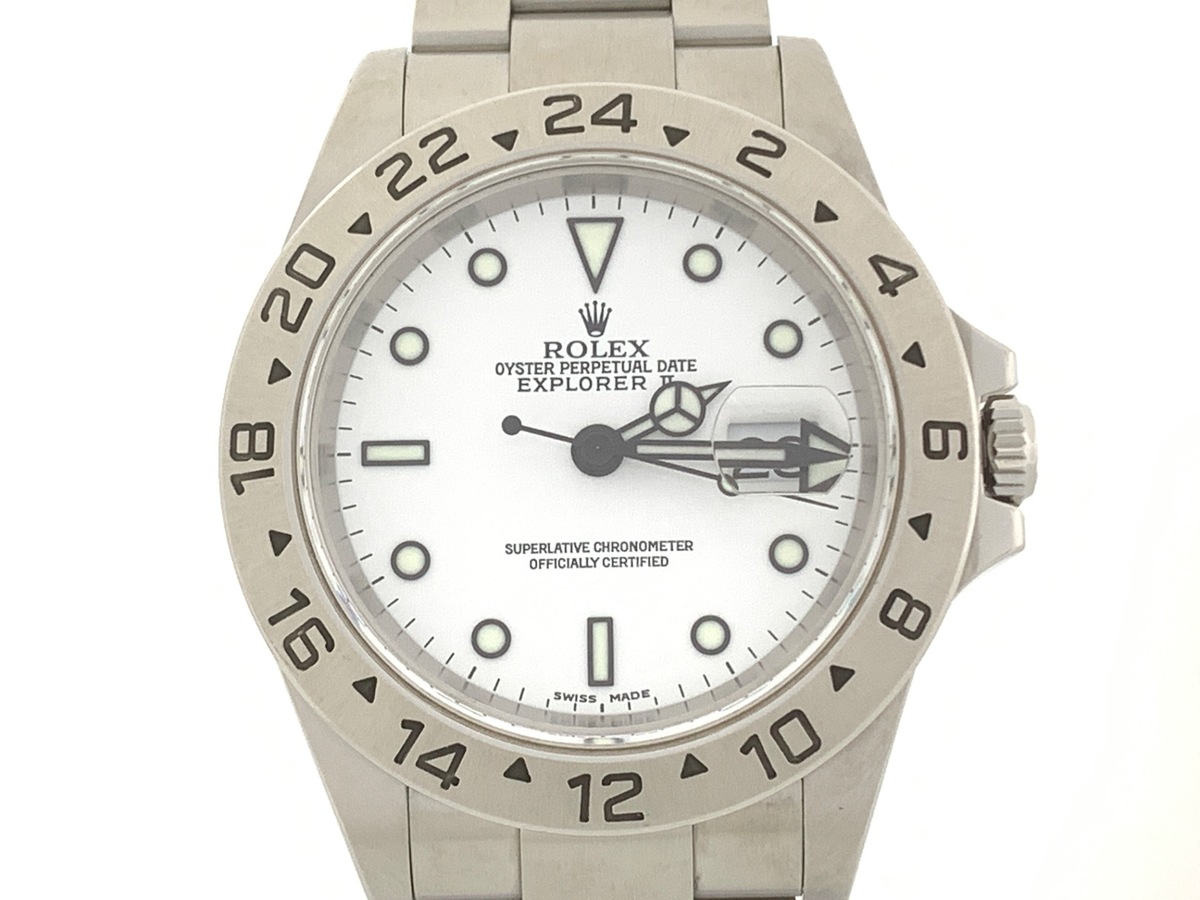 ロレックス(ROLEX) エクスプローラーII ホワイト 16570 ステンレススティール