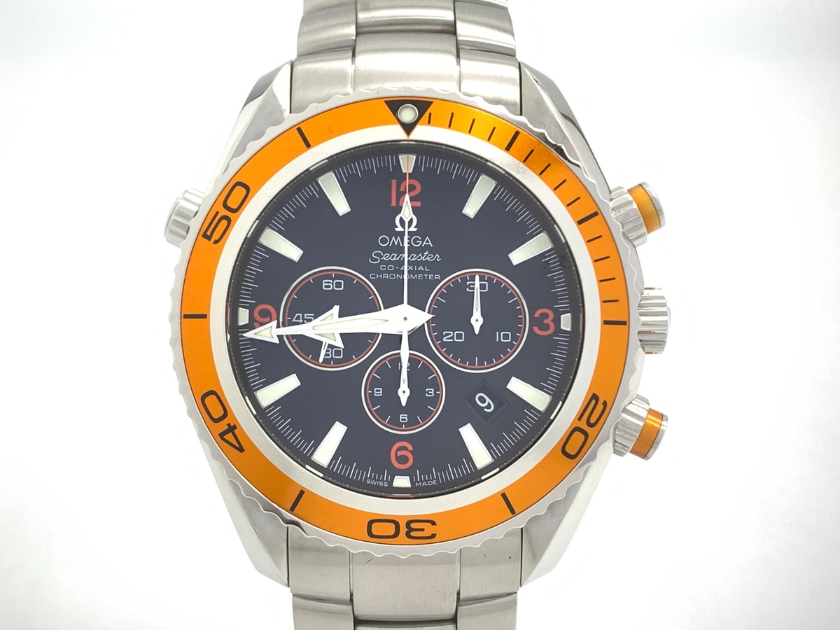 オメガ(OMEGA) シーマスター プラネットオーシャン ブラック/オレンジ 2218.50 ステンレススティール