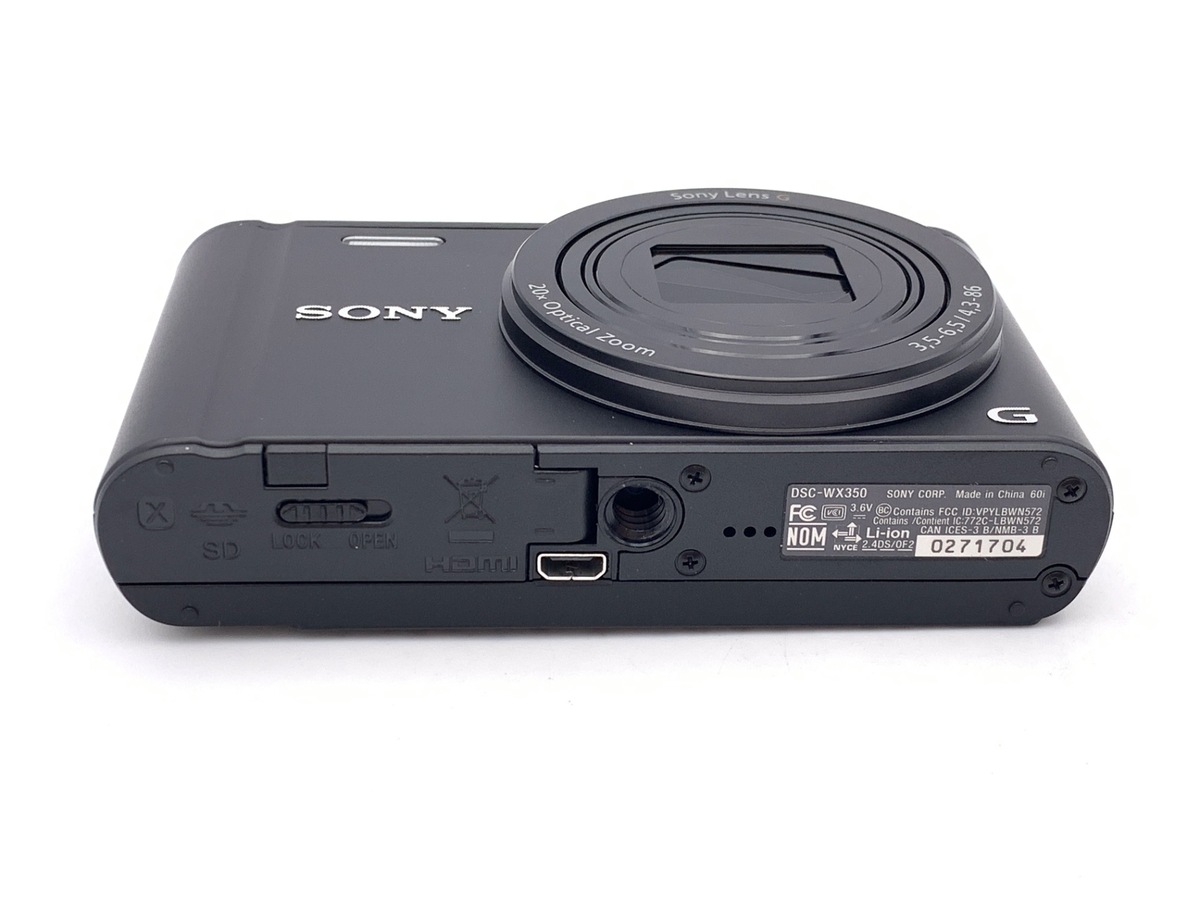 中古：B(並品)】ソニー Cyber-shot DSC-WX350 B ブラック | 2448670007772