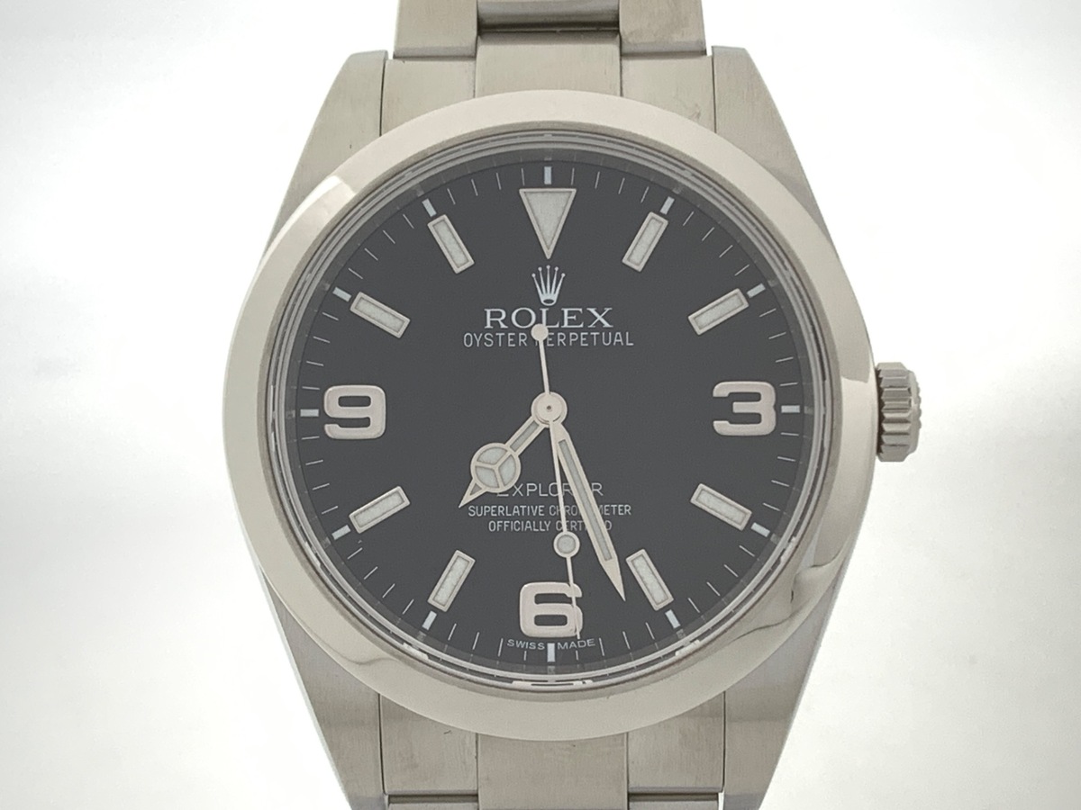 ロレックス(ROLEX) エクスプローラーI ブラック 214270 ステンレススティール ブラックアウト