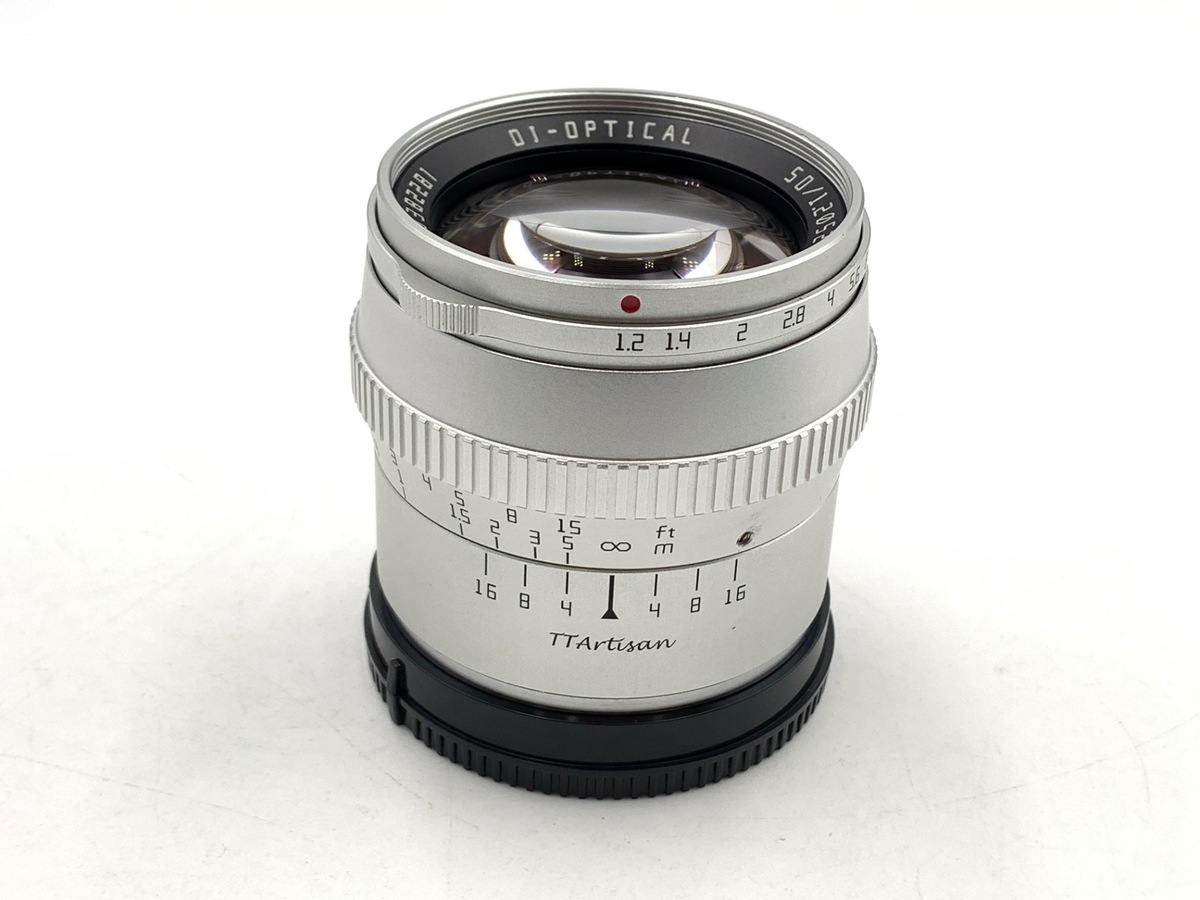 中古：AB(良品)】銘匠光学 TTArtisan 50mm f/1.2 C ソニーE用 シルバー 