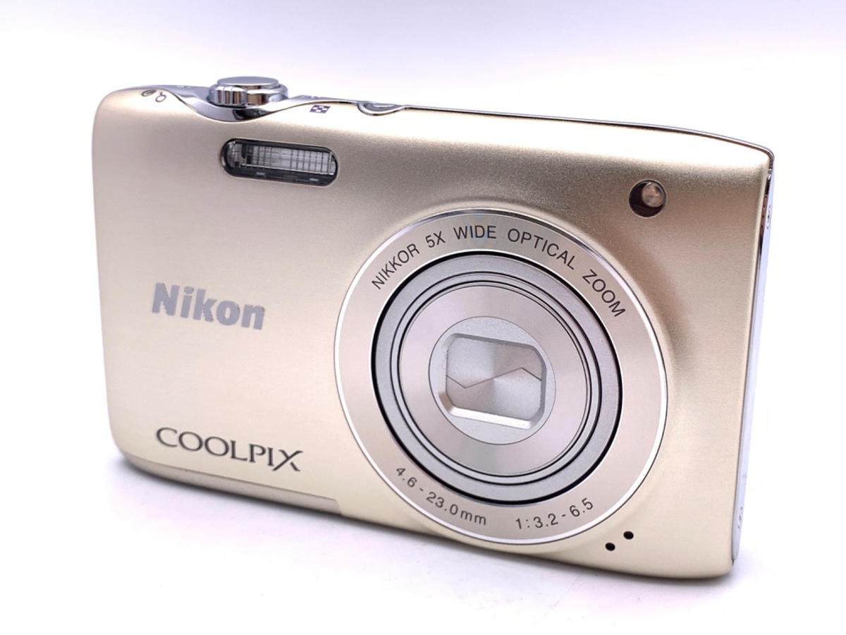 中古：AB(良品)】ニコン COOLPIX S3100 シャンパンシルバー