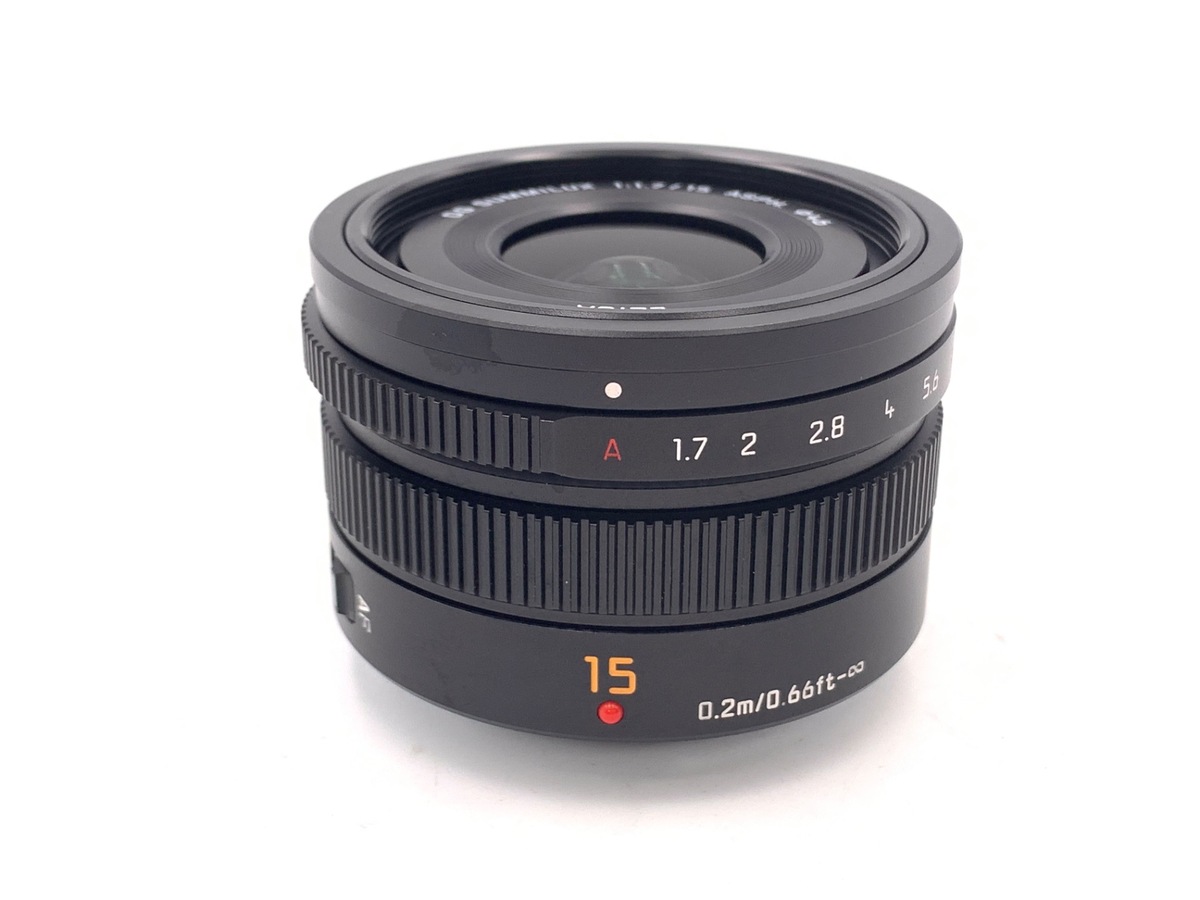 LEICA DG SUMMILUX 15mm/F1.7 ASPH. H-X015-K [ブラック] 中古価格比較