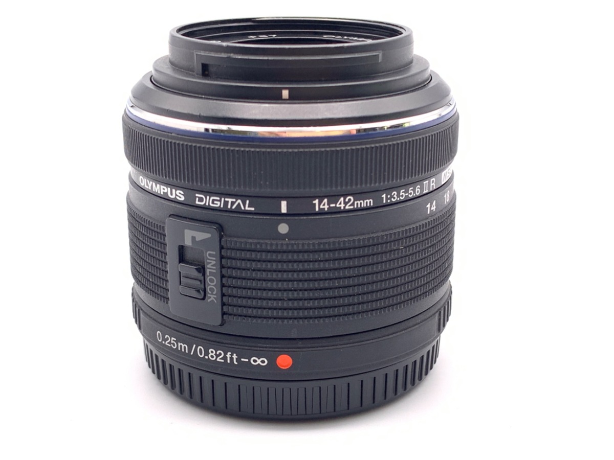 OLYMPUS - 【中古】(オリンパス) OLYMPUS M.ZUIKO DIGITAL 14-42/3.5-5.6II R ブラック M.ZUIKO DIGITAL 14-42mm F3.5-5.6 II R [ブラック] 中古価格