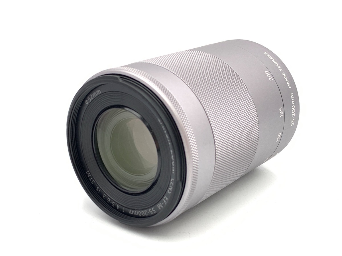 【中古】キヤノン EF-M55-200mm F4.5-6.3 IS STM シルバー
