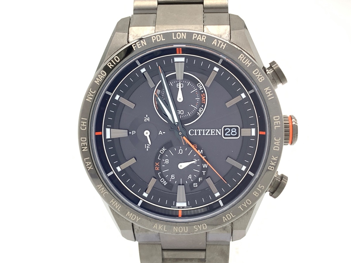 【美品】シチズン アテッサ エコドライブ 電波時計 CB1120-50L シチズン アテッサ エコ・ドライブ電波時計 ダイレクトフライト CB1120