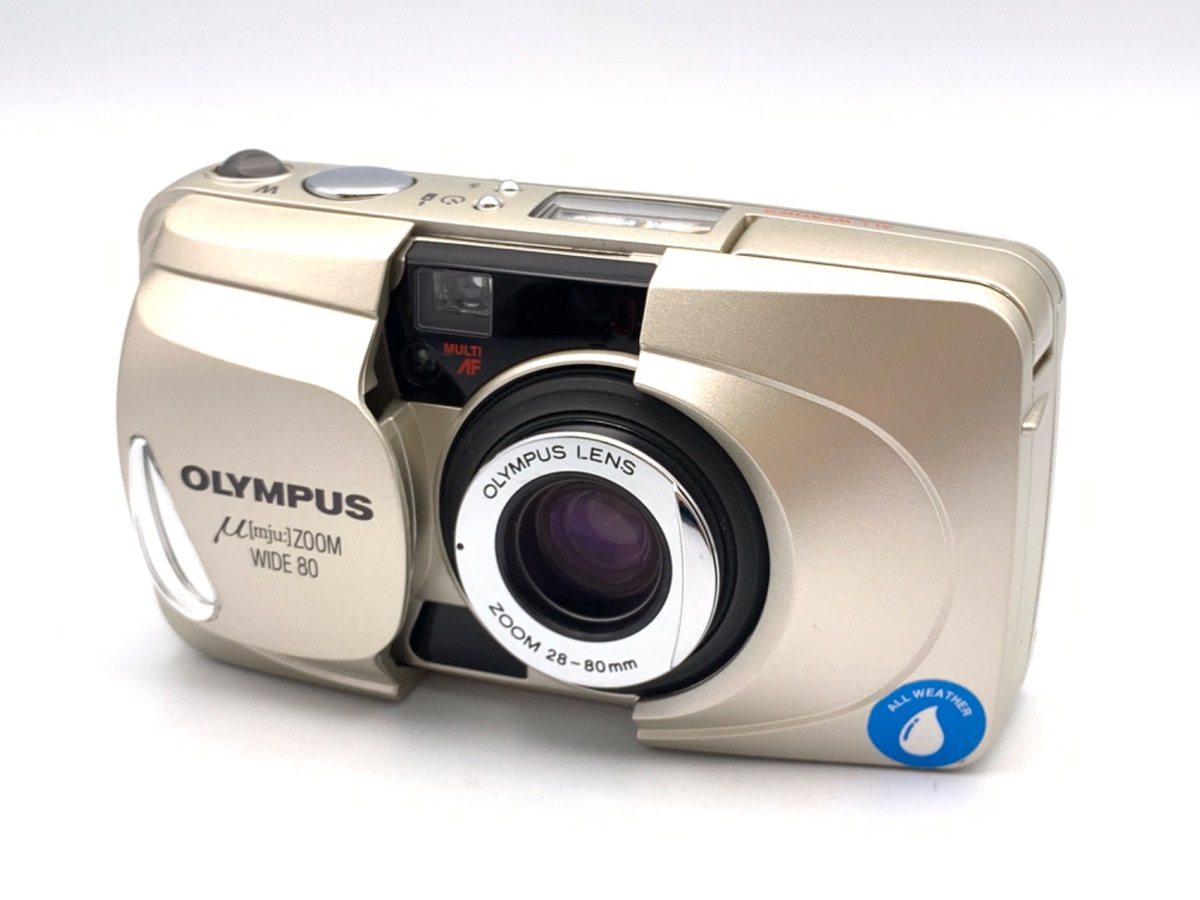 OLYMPUS μ ZOOM WIDE 80 動作確認済 フィルムカメラ 中古】オリンパス μ ZOOM WIDE80 （ミューズームワイド80 / μ[mju