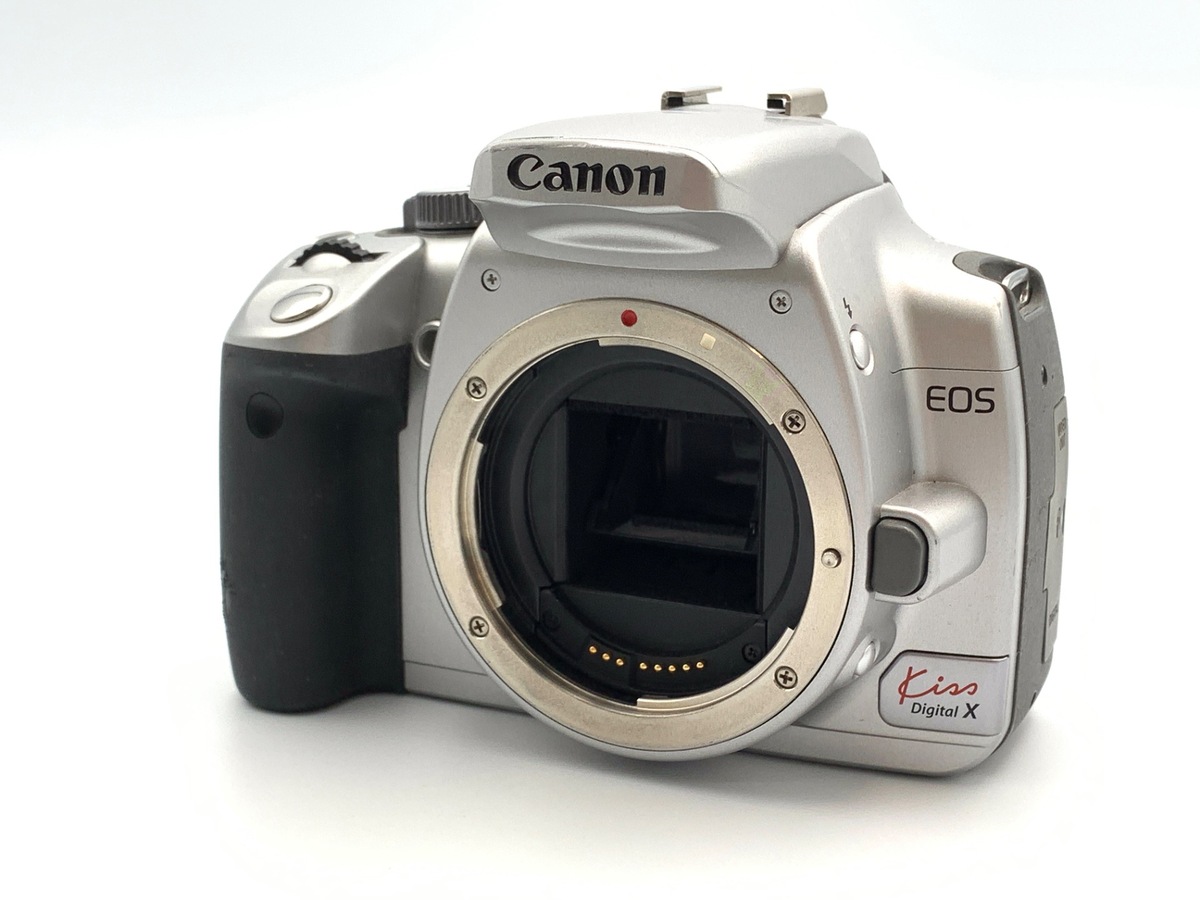 Canon EOS kiss Digital X 一眼レフ　シルバー 中古：B(並品)】キヤノン EOS Kiss Digital X ボディ シルバー