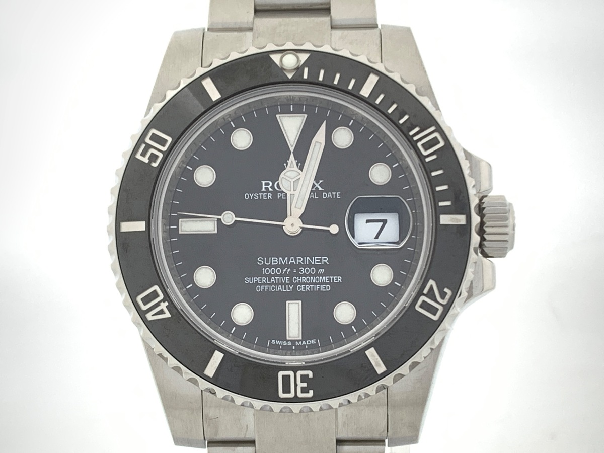 中古：AB(良品)】ロレックス(ROLEX) サブマリーナー デイト ブラック 