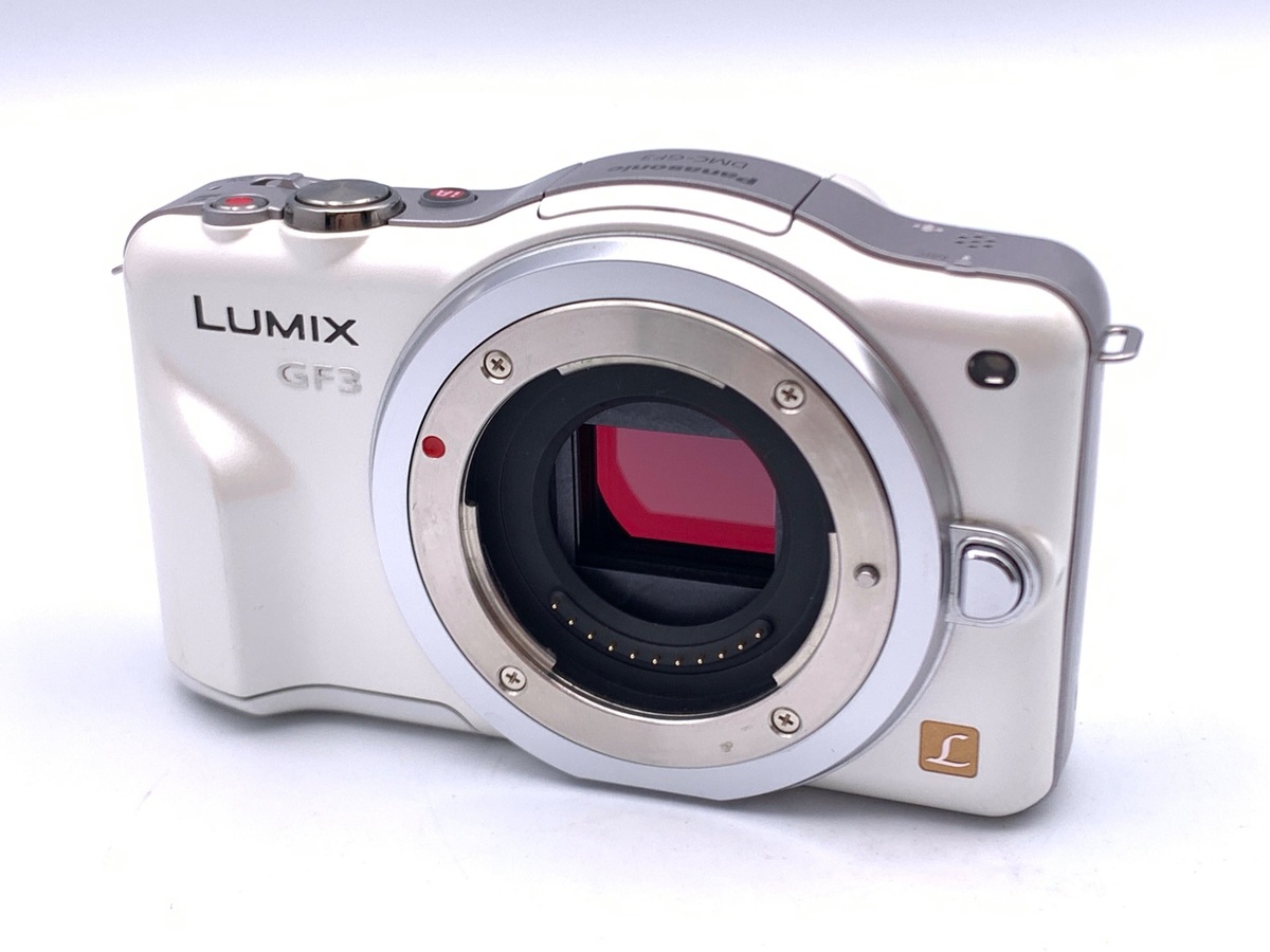 【ジャンク品】Panasonic LUMIX DMC-GF3W デジカメ 中古：B(並品)】パナソニック LUMIX DMC-GF3-W ボディ シェルホワイト