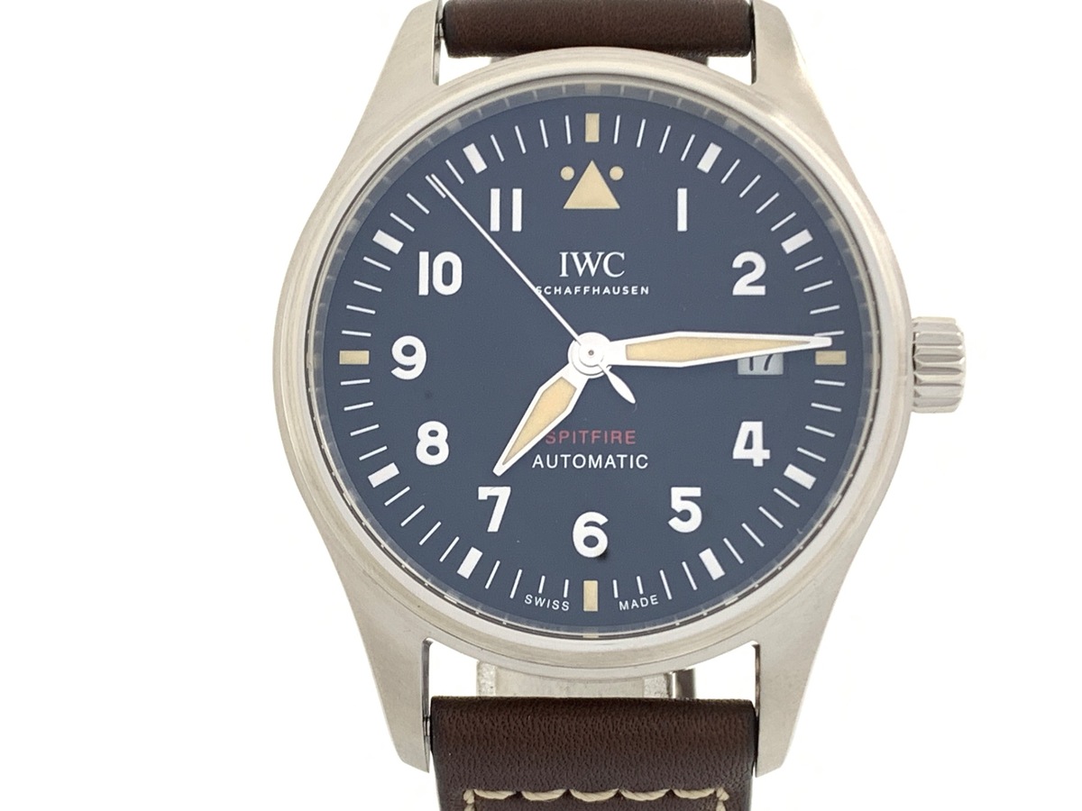 IWC パイロットウォッチ スピットファイア ブラック IW326803 ステンレススティール