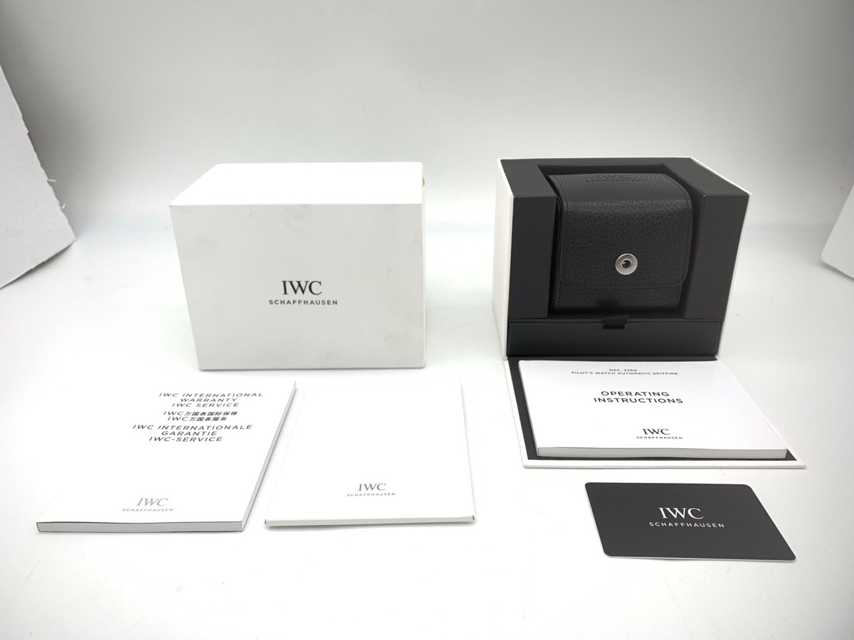 IWC パイロットウォッチ スピットファイア ブラック IW326803 ステンレススティール