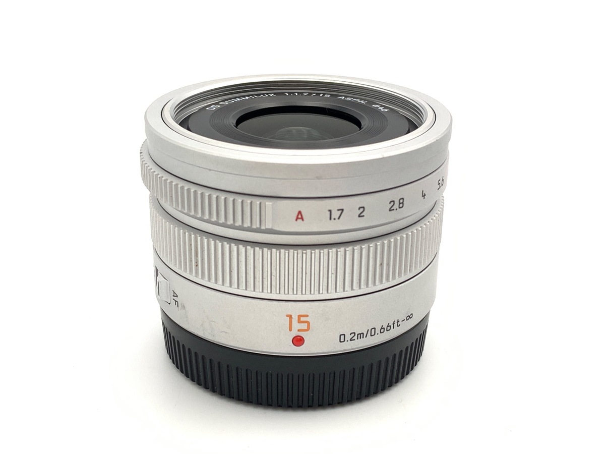 Panasonic SUMMILUX 15mm F1.7 H-X015【美品】 中古：AB(良品)】パナソニック LEICA DG SUMMILUX 15mm/F1.7 ASPH. [H