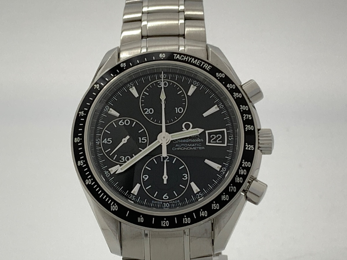 オメガ(OMEGA) スピードマスター デイト ブラック 3210.50 ステンレススティール