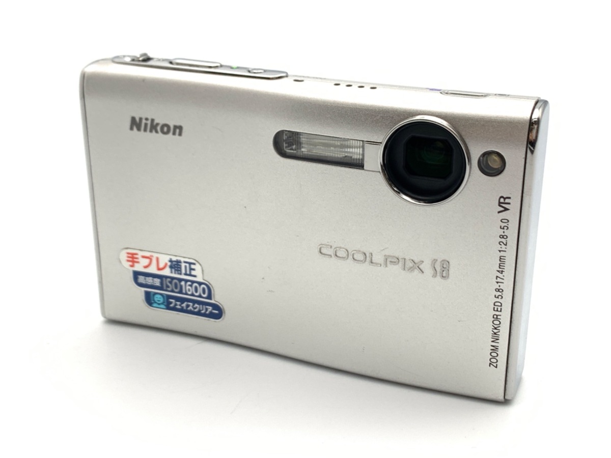 Nikon COOLPIX S8 シルバー 中古：C(やや難あり)】ニコン（Nikon）COOLPIX S8 グロス