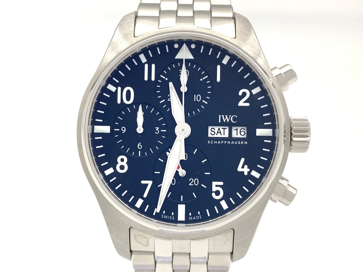 IWC パイロットウォッチ クロノグラフ ブラック IW388113 ステンレススティール